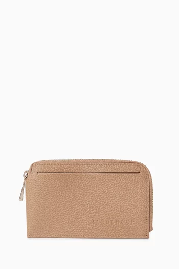Le Foulonné Card Holder in Leather