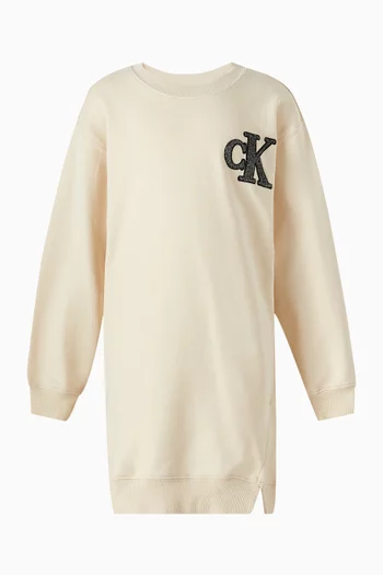 فستان بنمط سويت شيرت قطن تيري