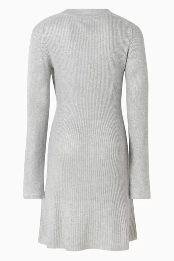 فستان مضلع بطبقة فضية اللون