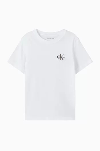 تي شيرت بشعار الماركة قطن