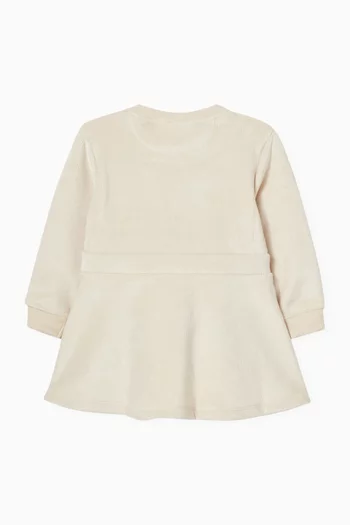 Logo Dress in Corduroy