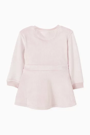 Logo Dress in Corduroy