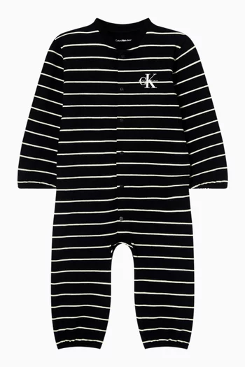 Monogram Romper in Cotton-jersey