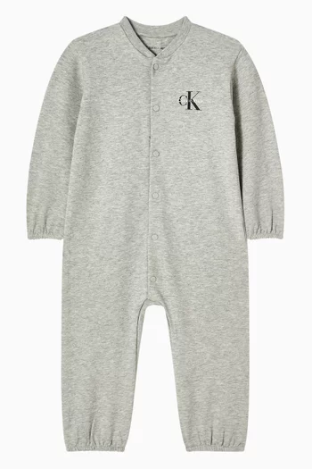 Monogram Romper in Cotton-jersey
