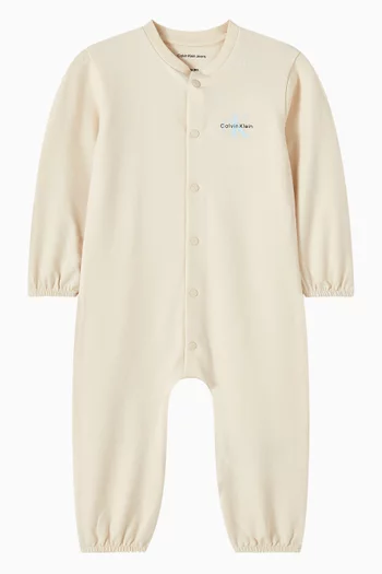 Monogram Romper in Cotton-jersey