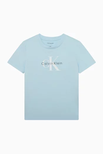 Logo T-shirt in Stretch Cotton-jersey