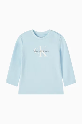 Logo T-shirt in Stretch Cotton-jersey