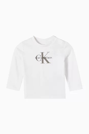 Logo T-shirt in Stretch Cotton-jersey