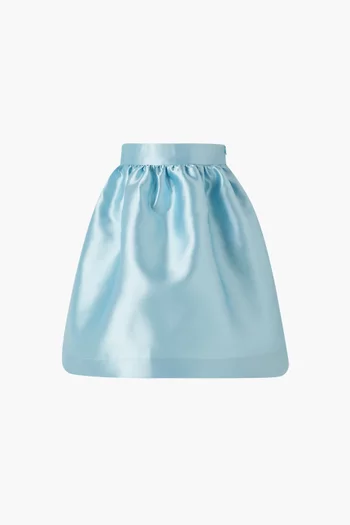 Glossy Flared Skirt