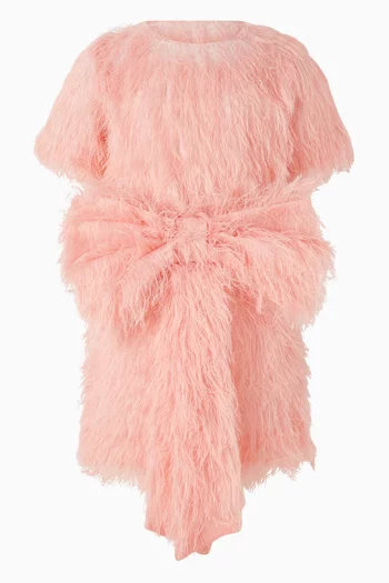 Macro Bow Feather Skirt