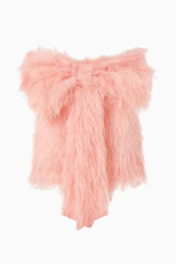 Macro Bow Feather Skirt