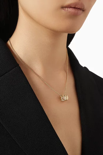 Serpenti Viper Diamond Necklace in 18kt Gold
