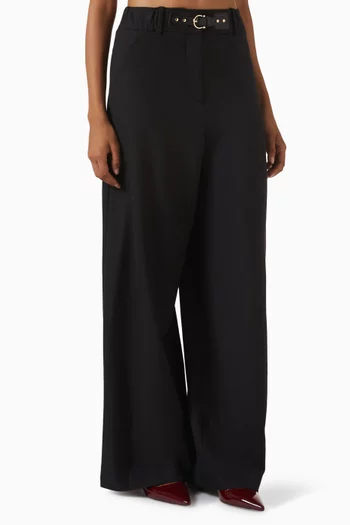 بنطال بيوماتو بقصة ساق واسعة