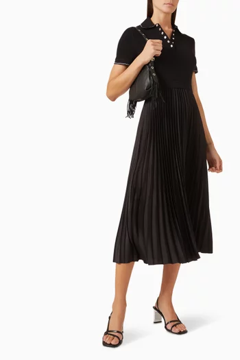 Repleated Polo Dress