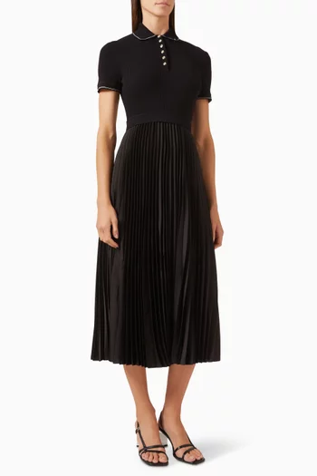 Repleated Polo Dress