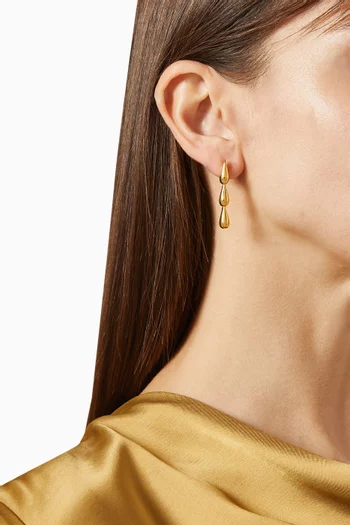 Drop Earrings in 24kt Gold-plated Sterling Silver