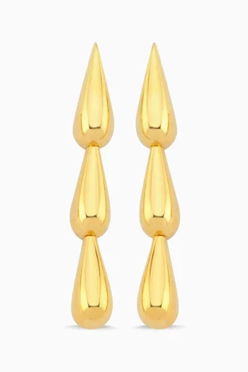 Drop Earrings in 24kt Gold-plated Sterling Silver