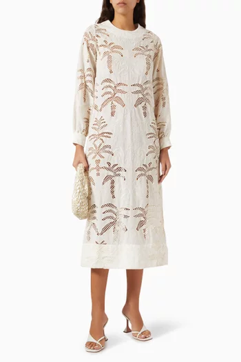 Luzia Midi Dress in Lace