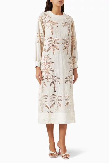 Luzia Midi Dress in Lace