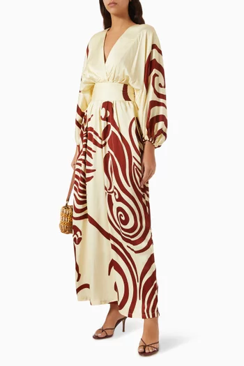 Selva Printed Maxi Dress