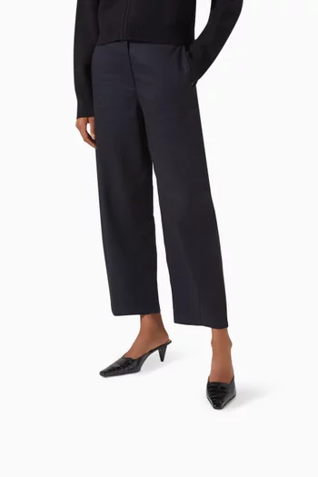 حذاء أيريس مفتوح من الخلف بكعب 65 مم جلد بنقشة جلد التمساح