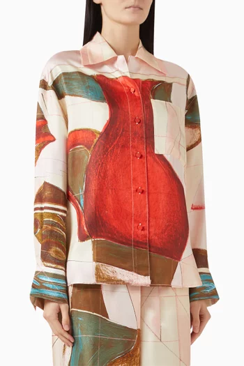 قميص اليزابيتا حرير