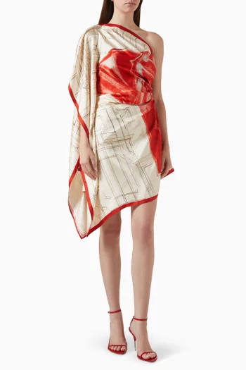 Ivana Mini Dress in Silk