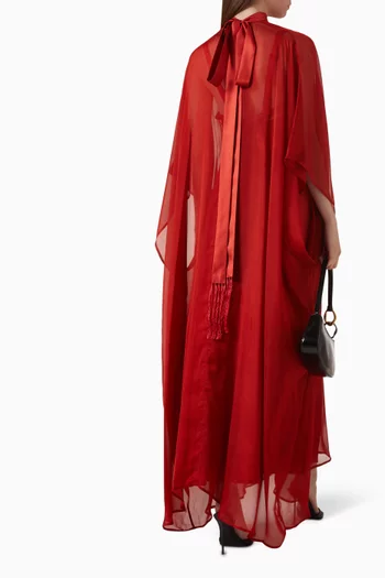 طقم قفطان وفستان افروديت حرير