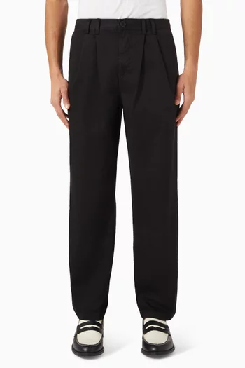 Raleigh Pleated Pants in Cotton Twill