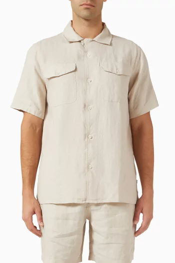 Bartlett Washed Shirt in Linen