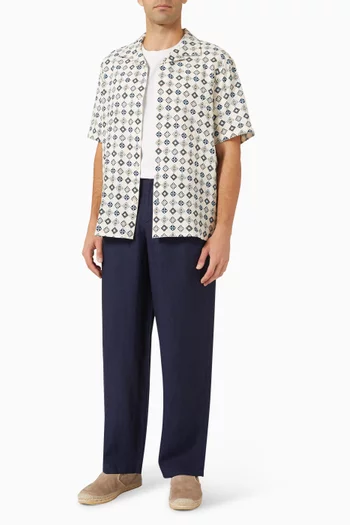 قميص ديدكوت بنقشة بلاط هندسي سيرساكر