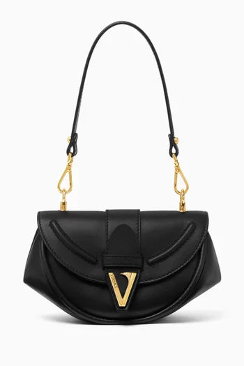 Virtus Small Shoulder Bag in Leather
