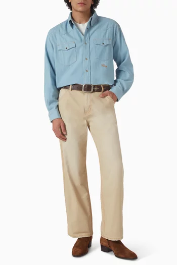 قميص ويسترن شامبراي دينم