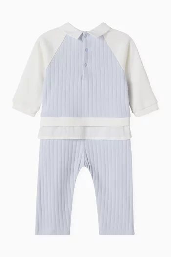 Logo Romper in Cotton