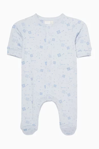 Logo Sleepsuit in Cotton