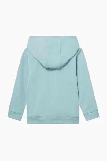 Logo Zip Hoodie in Cotton-fleece