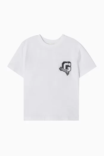 Embroidered G Pattern T-shirt in Cotton