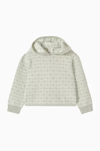 Logo Print Sweatshirt in Soft Knit