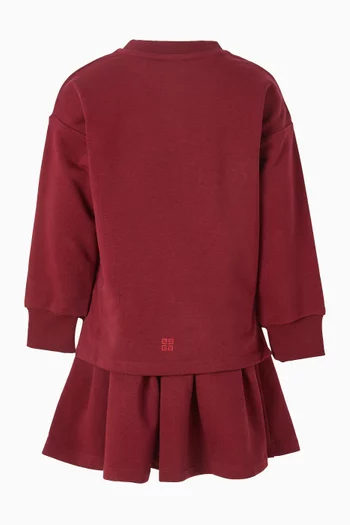 Logo Dress in Cotton