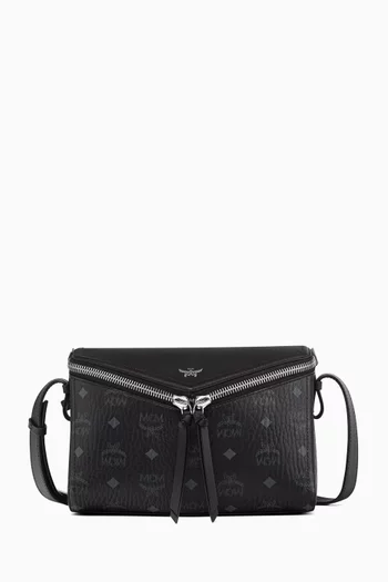 Medium Diamond 3D Shoulder Bag in Coated-canvas
