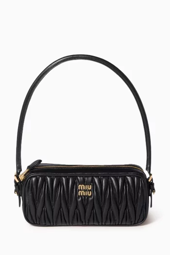 Matelassé Nappa Leather Pouch