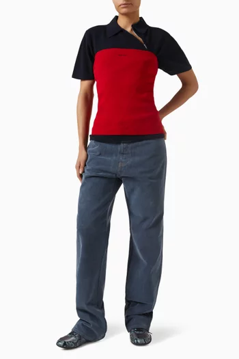 بلوزة بلا حمالات منسوجة قطن