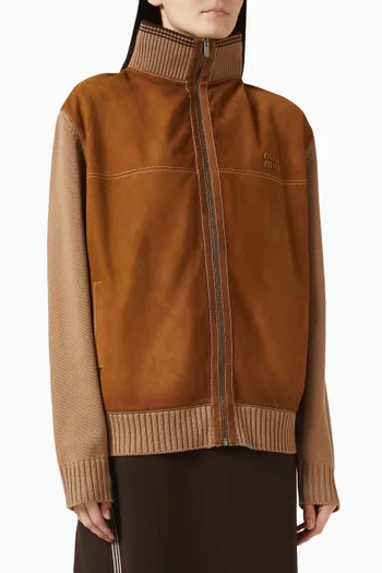 كارديغان بسحّاب صوف بكر