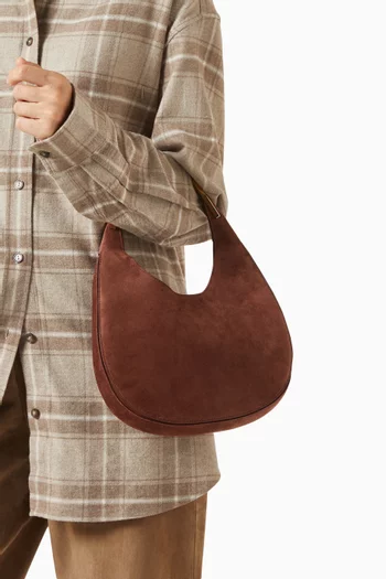 Small Florence Hobo Bag in Suede