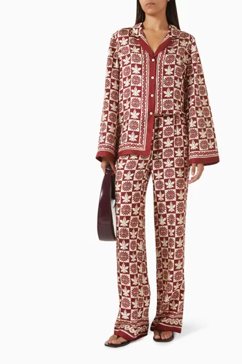 Canta Eyesflowers Shirt in Silk