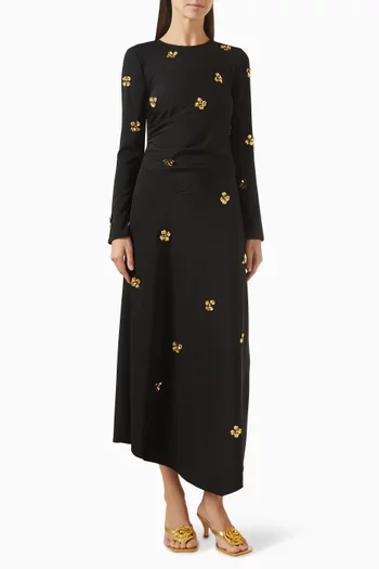 فستان رايال بفتحة جيرسيه