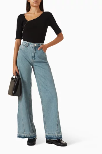 Mita Asymmetrical Top in Knit