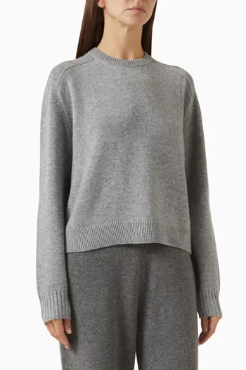 Cropped Sweater in Cashmere