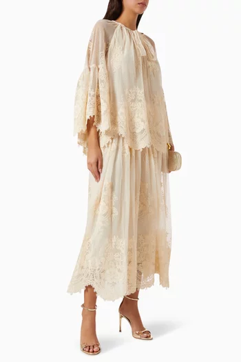 تنورة هيبنوتك طويلة دانتيل