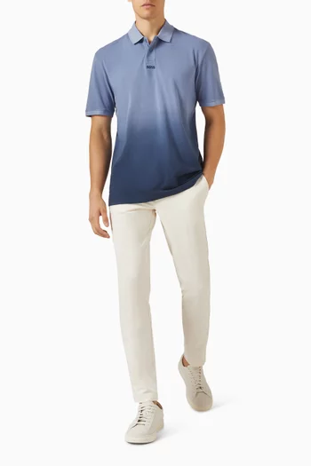 تي شيرت بولو بتصميم متدرج قطن بيكيه